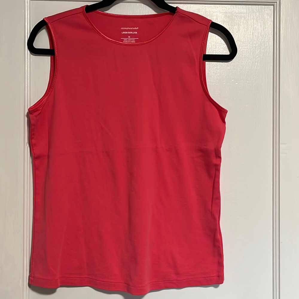 Poppy colored Medium top.